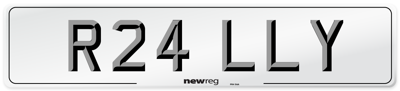 R24 LLY Number Plate from New Reg